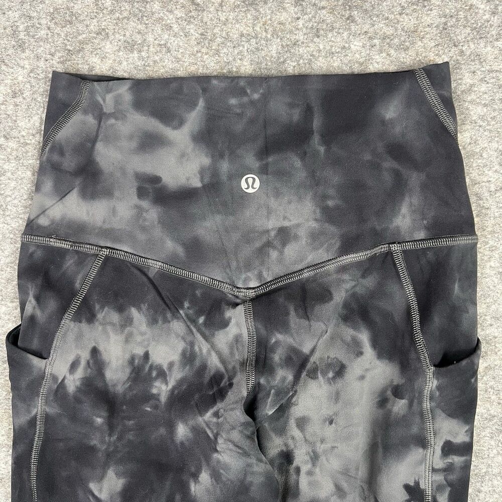 Lululemon Women’s Align High Rise Pant 28” Color Hidden Heritage Place Black Mil